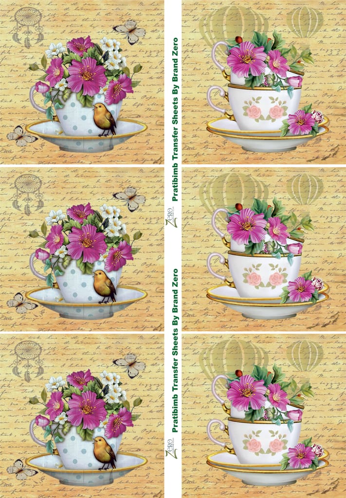 Brand Zero Pratibimb Transfer Sheets - Birdies