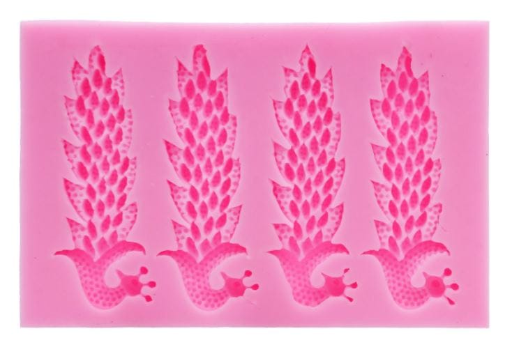 Silicon Mould - Four In One Peacock Design Design 15