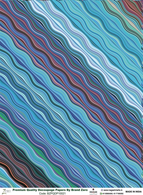 Brand Zero Premium Quality Decoupage Paper Pack of Two - Design Code: BZPQDP10021