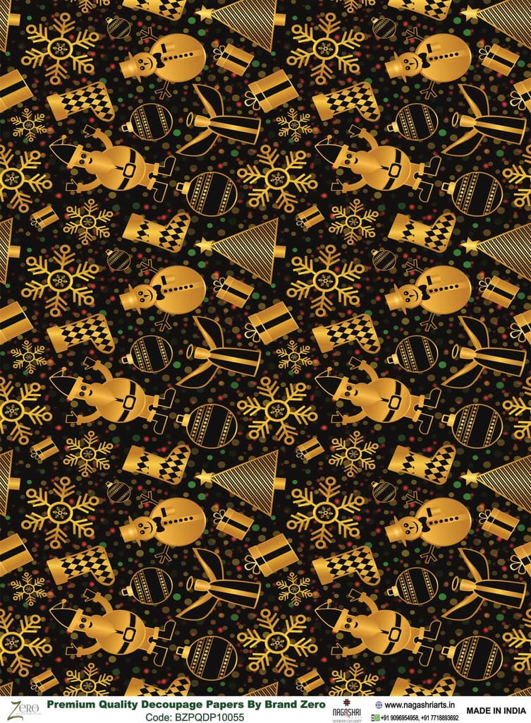 Brand Zero Premium Quality Decoupage Paper Pack of Two - Design Code: BZPQDP10055