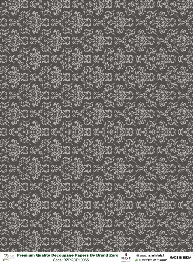Brand Zero Premium Quality Decoupage Paper Pack of Two - Design Code: BZPQDP10065