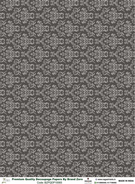 Brand Zero Premium Quality Decoupage Paper Pack of Two - Design Code: BZPQDP10065