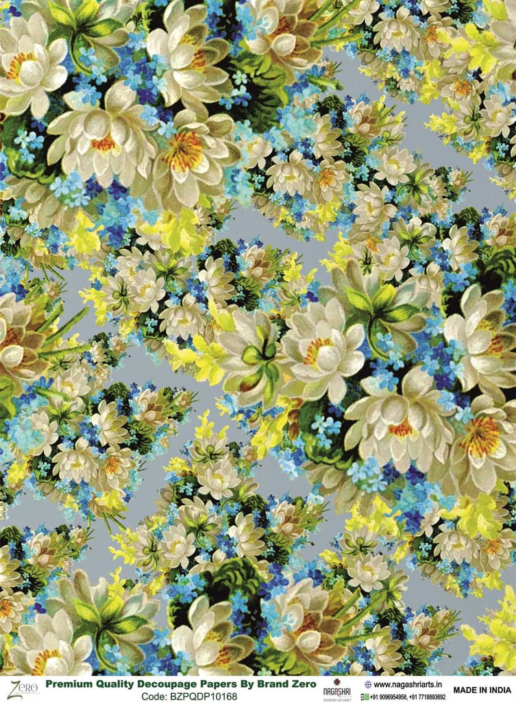 Brand Zero Premium Quality Decoupage Paper Pack of Two - Design Code: BZPQDP10168