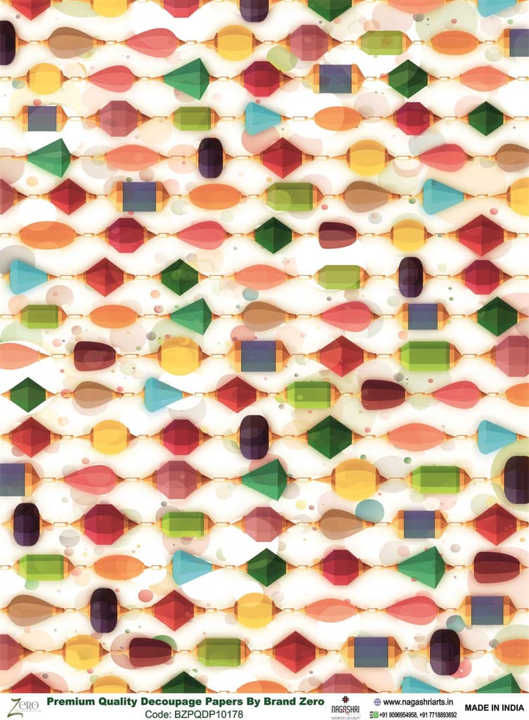 Brand Zero Premium Quality Decoupage Paper Pack of Two - Design Code: BZPQDP10178