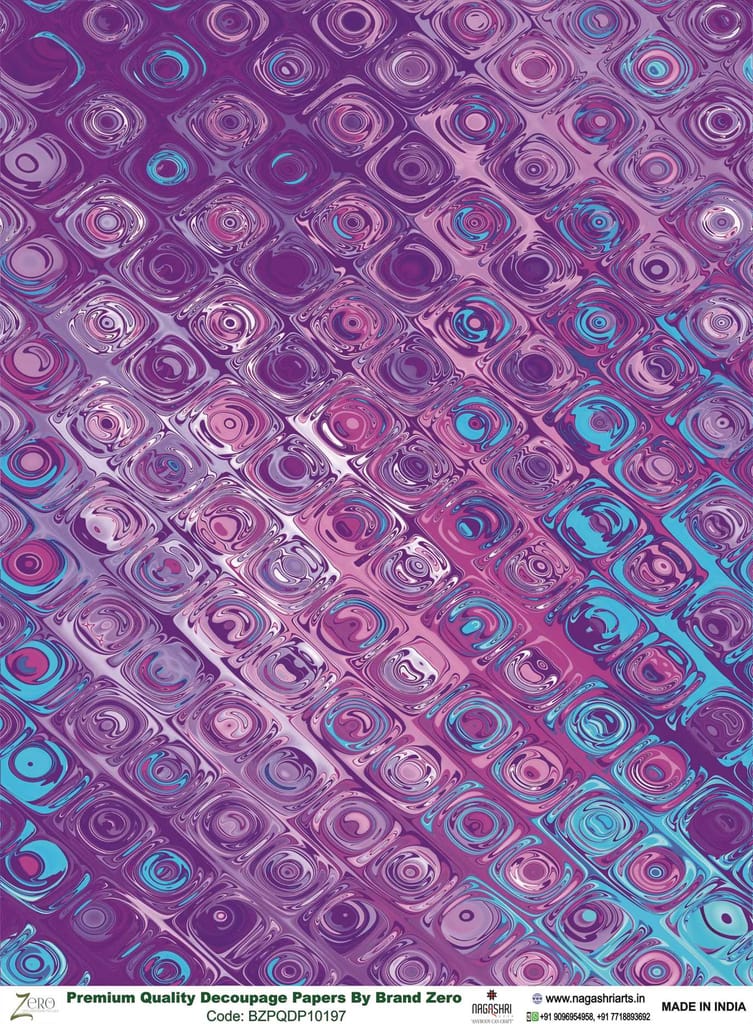Brand Zero Premium Quality Decoupage Paper Pack of Two - Design Code: BZPQDP10197