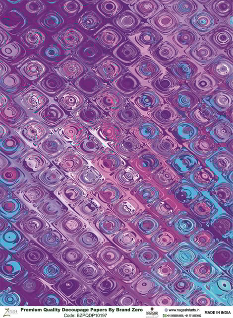 Brand Zero Premium Quality Decoupage Paper Pack of Two - Design Code: BZPQDP10197