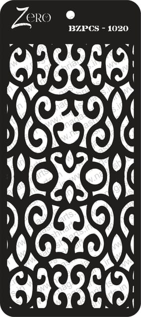 Brand Zero Pratibimb Craft Stencil - Select Your Preferred Size - Code: BZPCS-1020