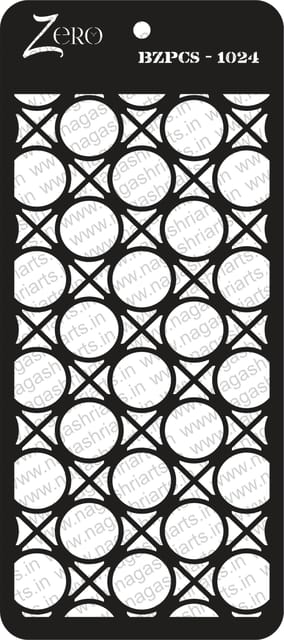 Brand Zero Pratibimb Craft Stencil - Select Your Preferred Size - Code: BZPCS-1024