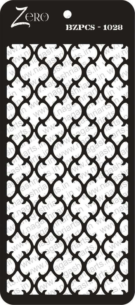 Brand Zero Pratibimb Craft Stencil - Select Your Preferred Size - Code: BZPCS-1028
