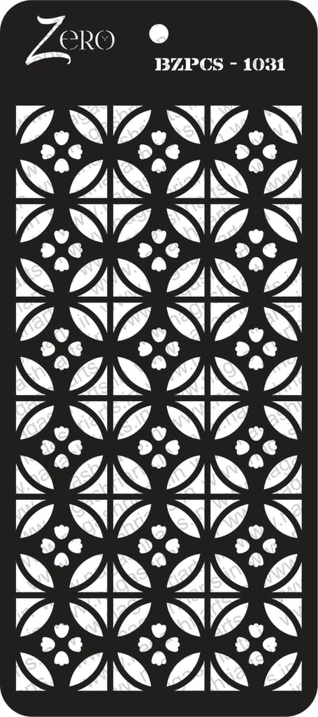 Brand Zero Pratibimb Craft Stencil - Select Your Preferred Size - Code: BZPCS-1031