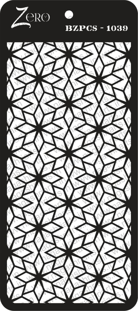 Brand Zero Pratibimb Craft Stencil - Select Your Preferred Size - Code: BZPCS-1039