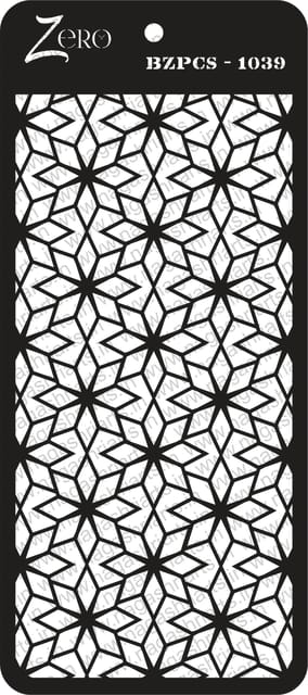 Brand Zero Pratibimb Craft Stencil - Select Your Preferred Size - Code: BZPCS-1039