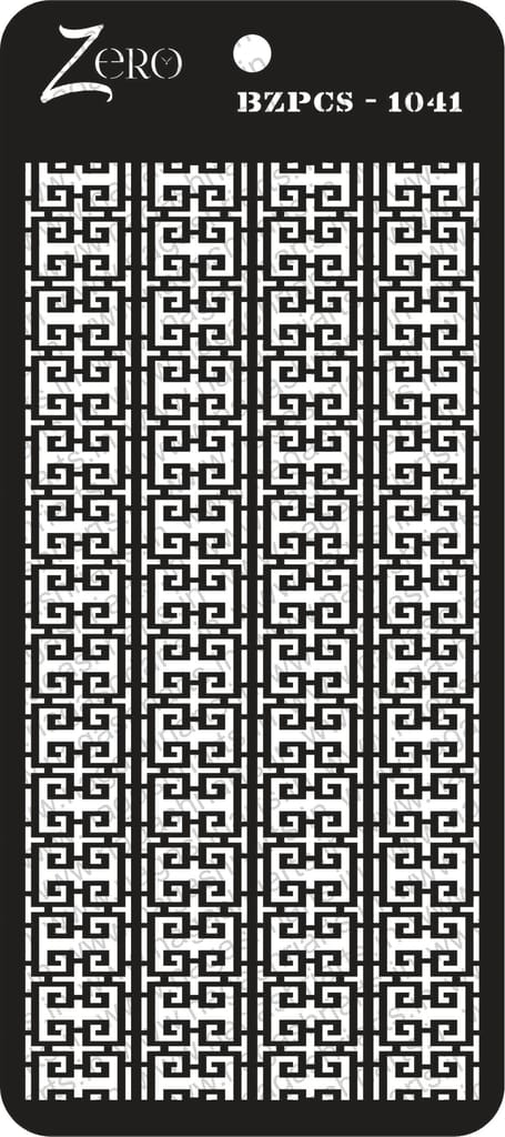 Brand Zero Pratibimb Craft Stencil - Select Your Preferred Size - Code: BZPCS-1041