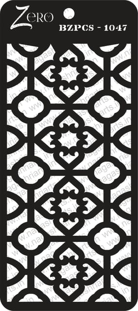 Brand Zero Pratibimb Craft Stencil - Code: BZPCS-1047 - Select Your Preferred Size
