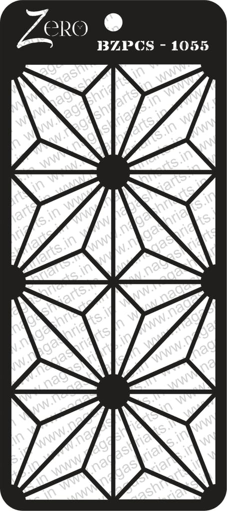 Brand Zero Pratibimb Craft Stencil - Code: BZPCS-1055 - Select Your Preferred Size