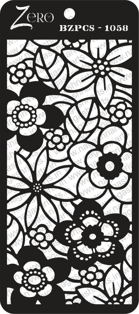 Brand Zero Pratibimb Craft Stencil - Code: BZPCS-1058 - Select Your Preferred Size