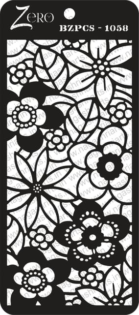 Brand Zero Pratibimb Craft Stencil - Code: BZPCS-1058 - Select Your Preferred Size