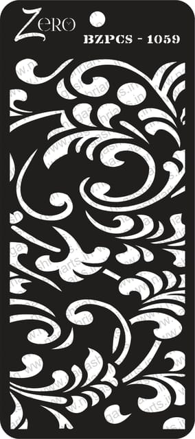 Brand Zero Pratibimb Craft Stencil - Code: BZPCS-1059 - Select Your Preferred Size