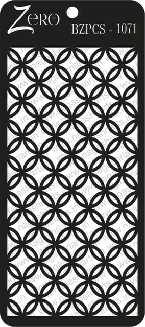 Brand Zero Pratibimb Craft Stencil - Code: BZPCS-1071 - Select Your Preferred Size