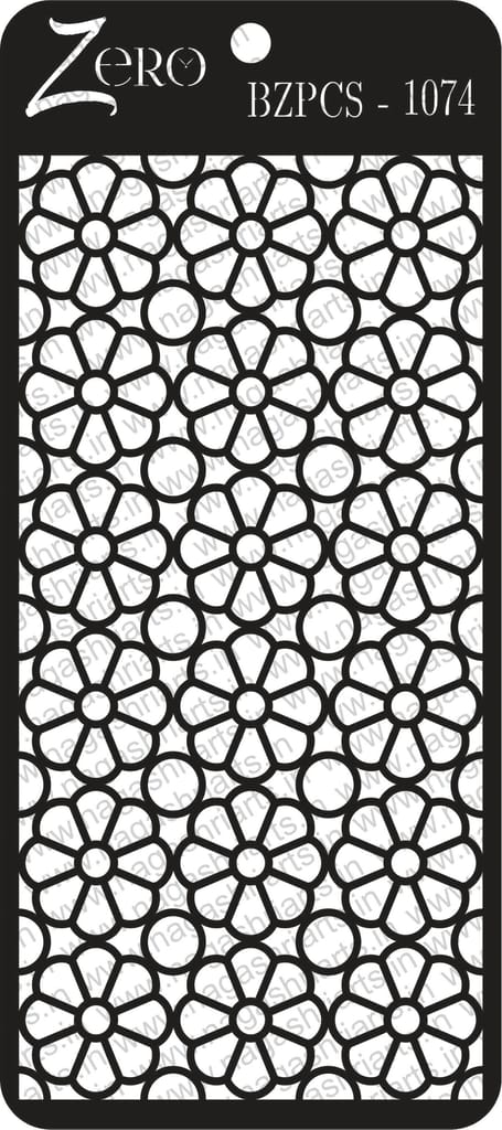 Brand Zero Pratibimb Craft Stencil - Code: BZPCS-1074 - Select Your Preferred Size