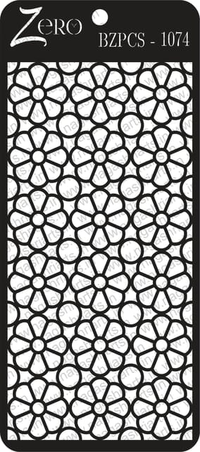 Brand Zero Pratibimb Craft Stencil - Code: BZPCS-1074 - Select Your Preferred Size