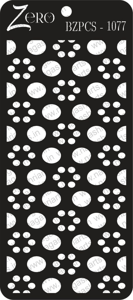 Brand Zero Pratibimb Craft Stencil - Code: BZPCS-1077 - Select Your Preferred Size