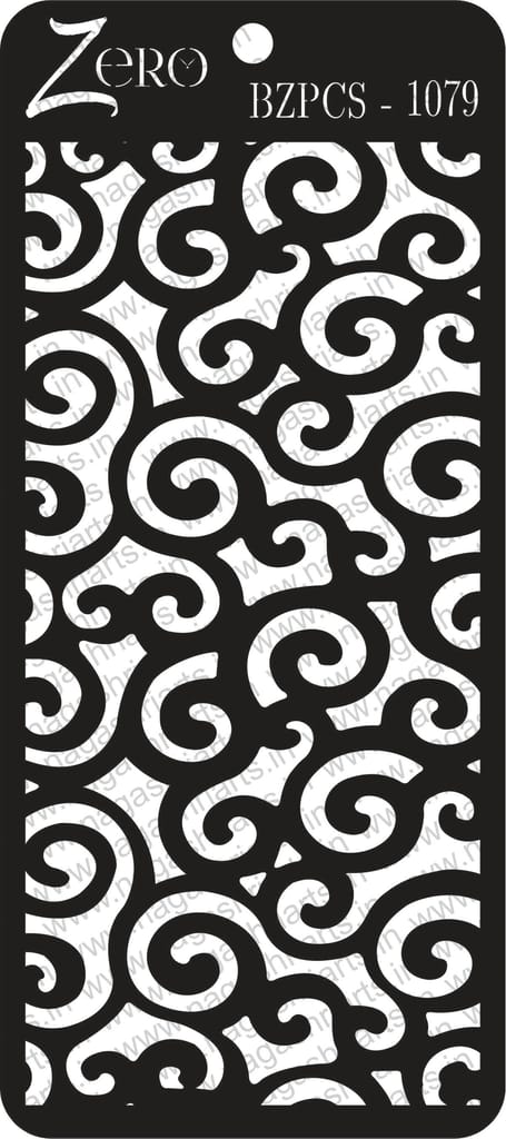 Brand Zero Pratibimb Craft Stencil - Code: BZPCS-1079 - Select Your Preferred Size