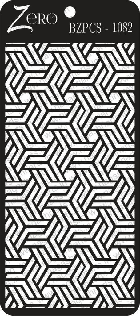 Brand Zero Pratibimb Craft Stencil - Code: BZPCS-1082 - Select Your Preferred Size
