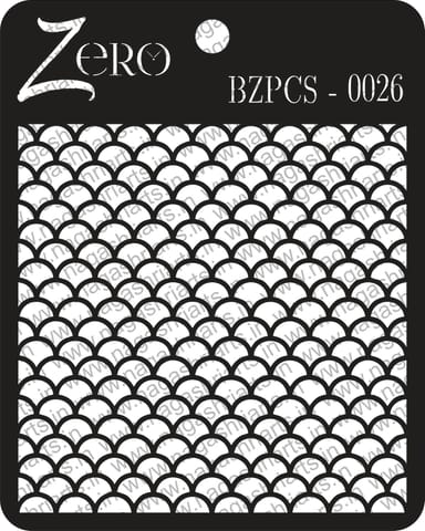 Brand Zero Pratibimb Craft Stencil - Code: BZPCS-0026 - Select Your Preferred Size