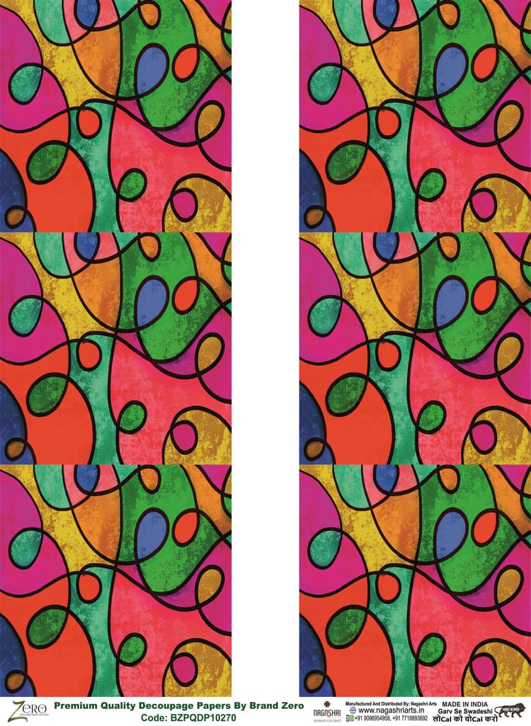 Brand Zero Premium Quality Decoupage Paper Pack of Two - Design Code: BZPQDP10270
