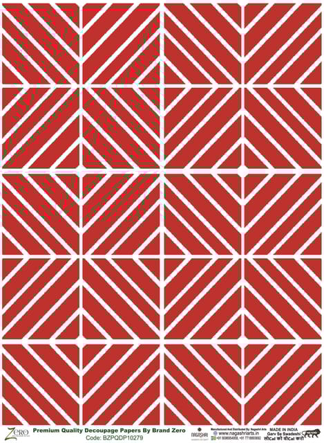 Brand Zero Premium Quality Decoupage Paper Pack of Two - Design Code: BZPQDP10279