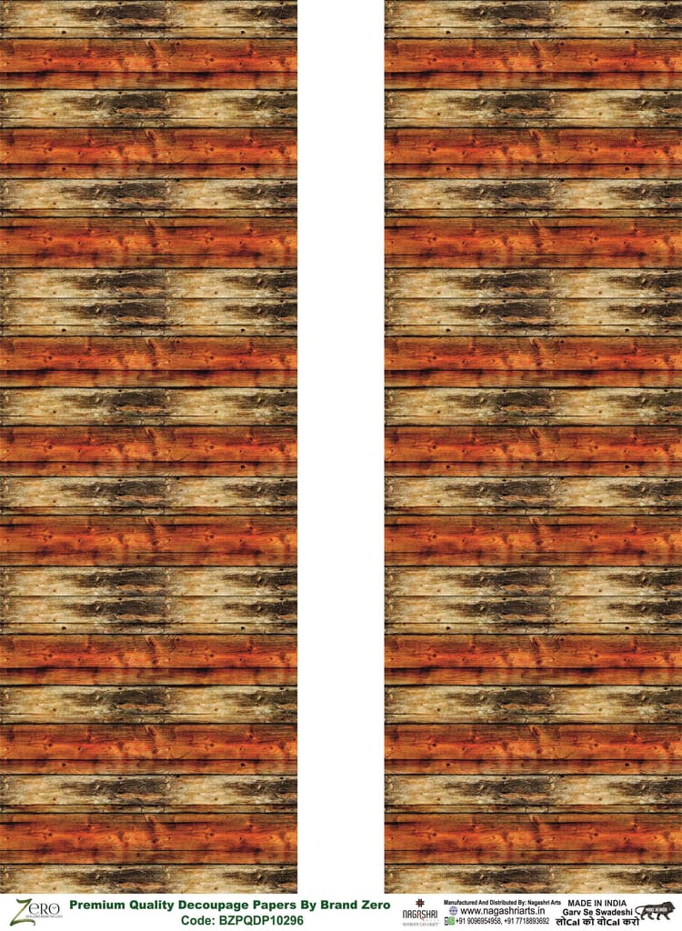Brand Zero Premium Quality Decoupage Paper Pack of Two - Design Code: BZPQDP10296