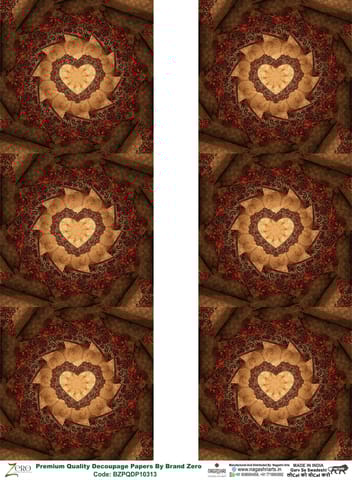 Brand Zero Premium Quality Decoupage Paper Pack of Two - Design Code: BZPQDP10313