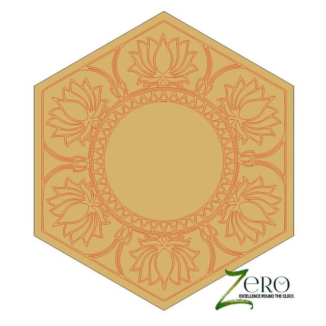 Brand Zero Pre Marked MDF Base - Mandala Design 13 - Select Your Preference Of Size & Thickness