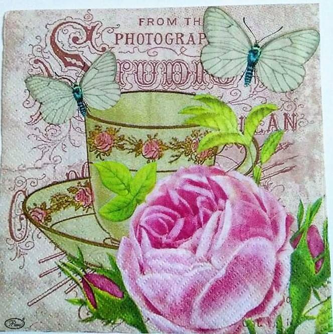 Decoupage Napkin / Tissue papers - Ephemera