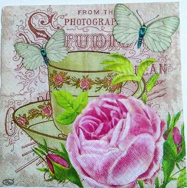 Decoupage Napkin / Tissue papers - Ephemera