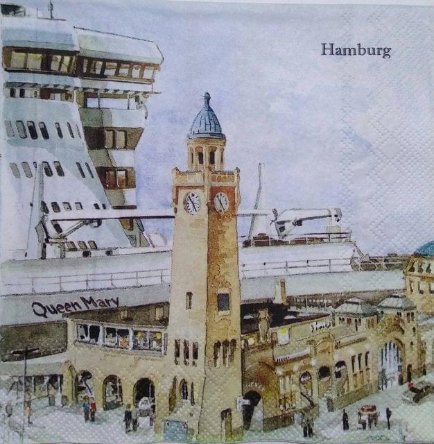 Decoupage Napkin / Tissue papers - 33cm by 33cm - Queen Mary