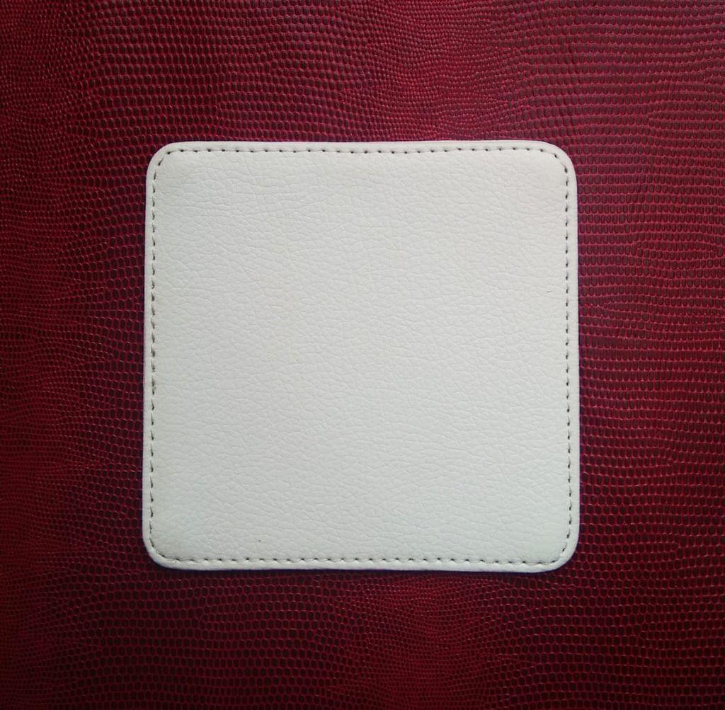 Brand Zero Square Coaster - Faux Leather