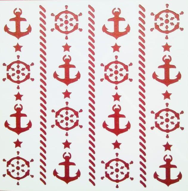 Anchor Background Stencil