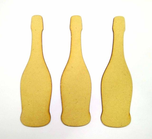 MDF Wine Bottle Magnet Base / Key Holder / Platter - 3 pcs