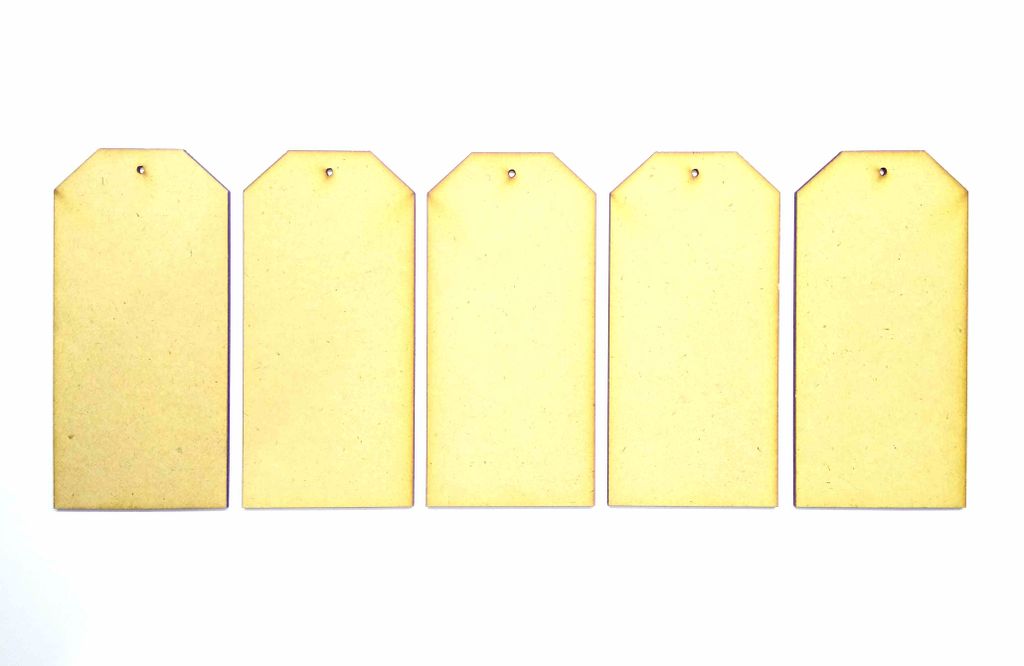 MDF Big Size Book Mark Tags Set of 5 Pcs - 3.4 Inches By 7.0 Inches