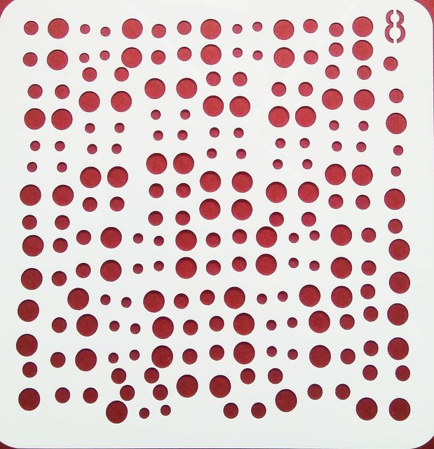 Imported Stencils- 5"*5"- Polka Dots