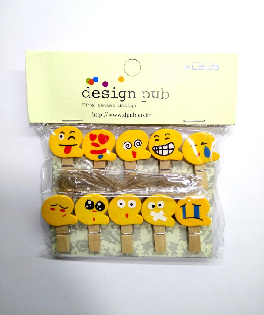 Wooden Photo Clips - Kitten - 10 Pcs Set