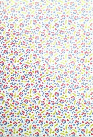 A4 Pattern Paper For Paper Crafts - Floral , Pack of 10