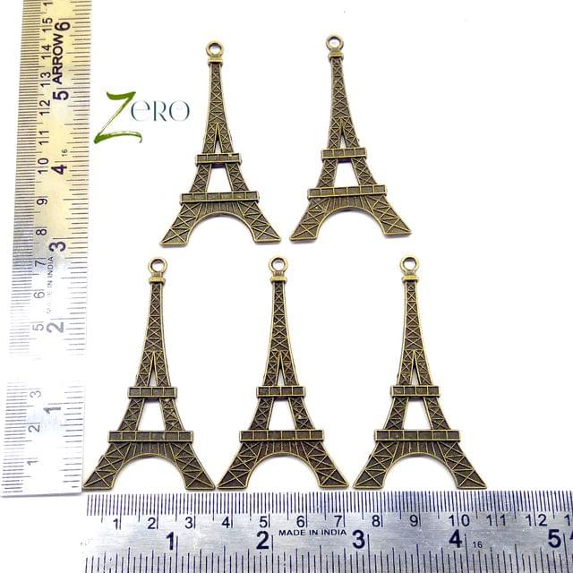 Brand Zero Metal Charms - Eiffel Tower Set of 5 Pcs - 36mm*70mm