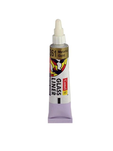 Camlin Glass Liner Water Based - 261 Metallic Gold - 20 Ml Tube