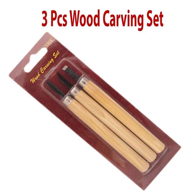 3 Pieces Wood Carving Set