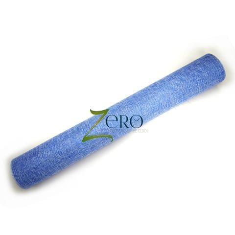 Natural Jute Burlap Mesh Fabric Sheet Roll - 19 Inches By 197 Inches - Ultramarin Color