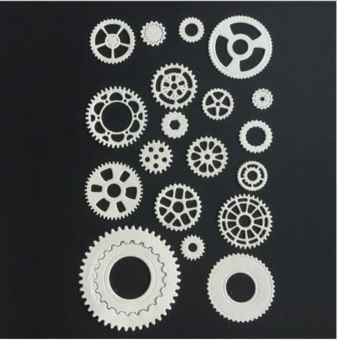 Brand Zero Die - Steampunk Gears Big Set Metal Cutting Dies 16.0 x 10.0 CM