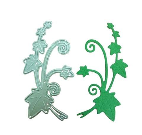 Brand Zero Die - 2 Sets Flower Leaf Vine Border Stitch Metal Cutting Dies 9.0 x 5.0 CM